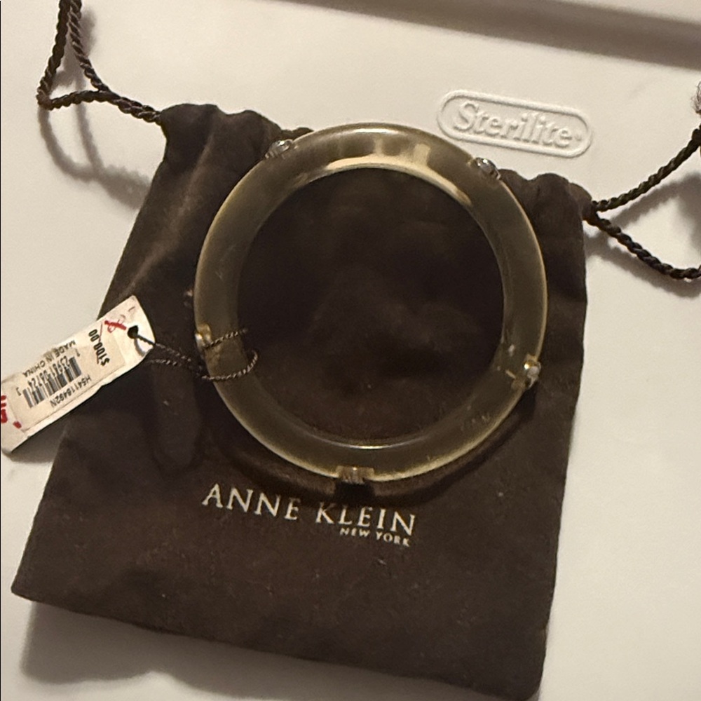 Anne Klein Translucent Gold-Tone Bracelet